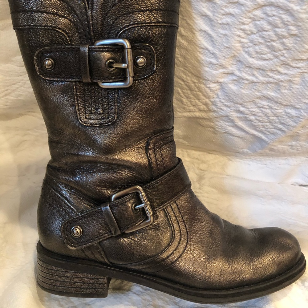 Guess bronze leather boot